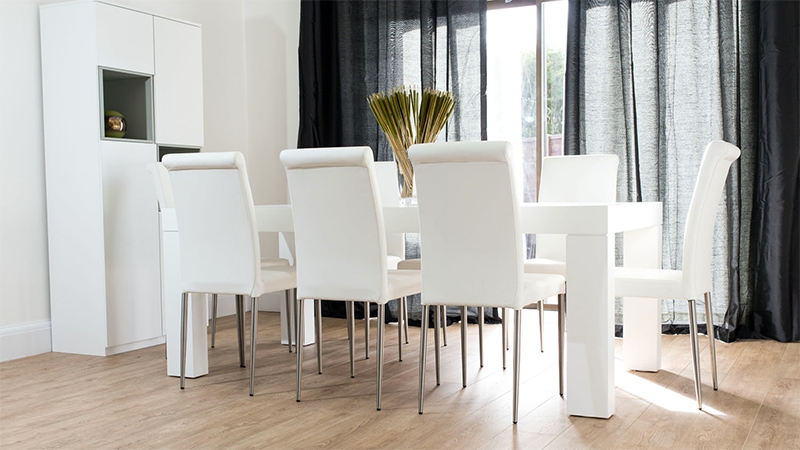 white dining room chairs nz